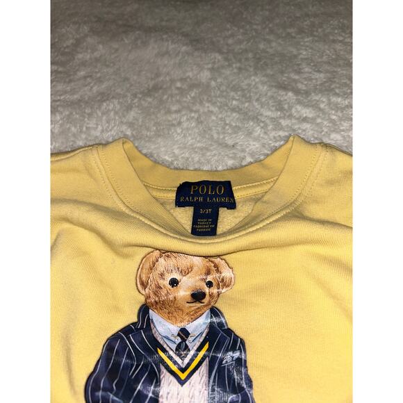 Polo Ralph Lauren Light Yellow Pullover Sweater Size 3T - Picture 2 of 3